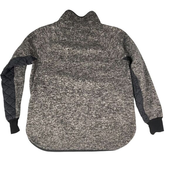 Abercrombie & Fitch Fleece Quilted Diagonal Snap Womens SIZE MEDIUM Sweatshirt - Picture 2 of 9